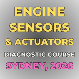 Automotive Engine Sensors & Actuators Diagnostic Face to Face Course - Sydney, Australia